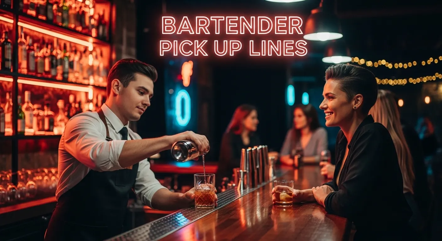 Bartender Pick Up Lines