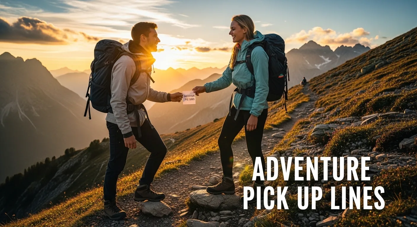 adventure pick up lines