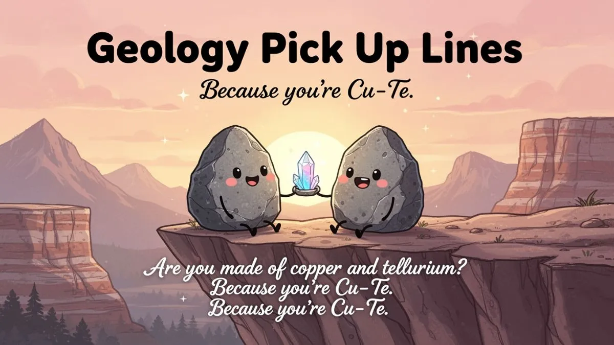 Geology Pick Up Lines