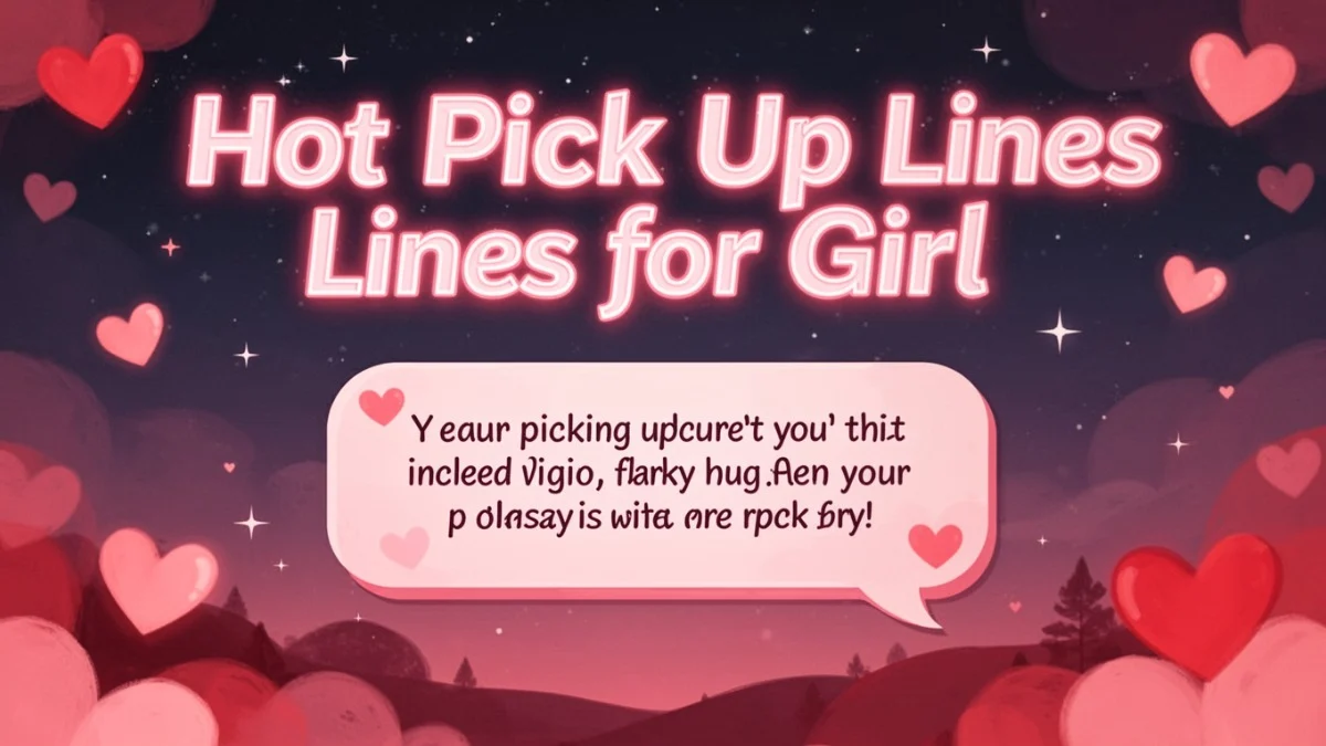 Hot Pick Up Lines for Girl