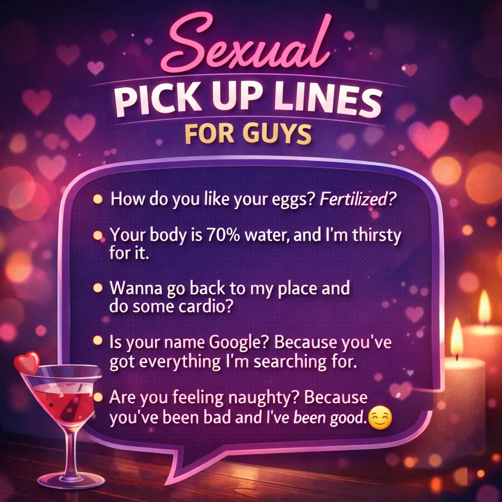 Sexual Pick Up Lines for Guys