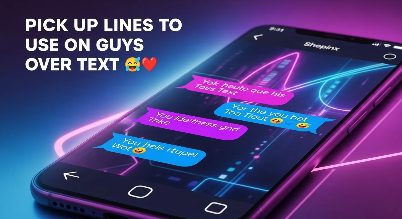 Pick Up Lines to Use on Guys Over Text