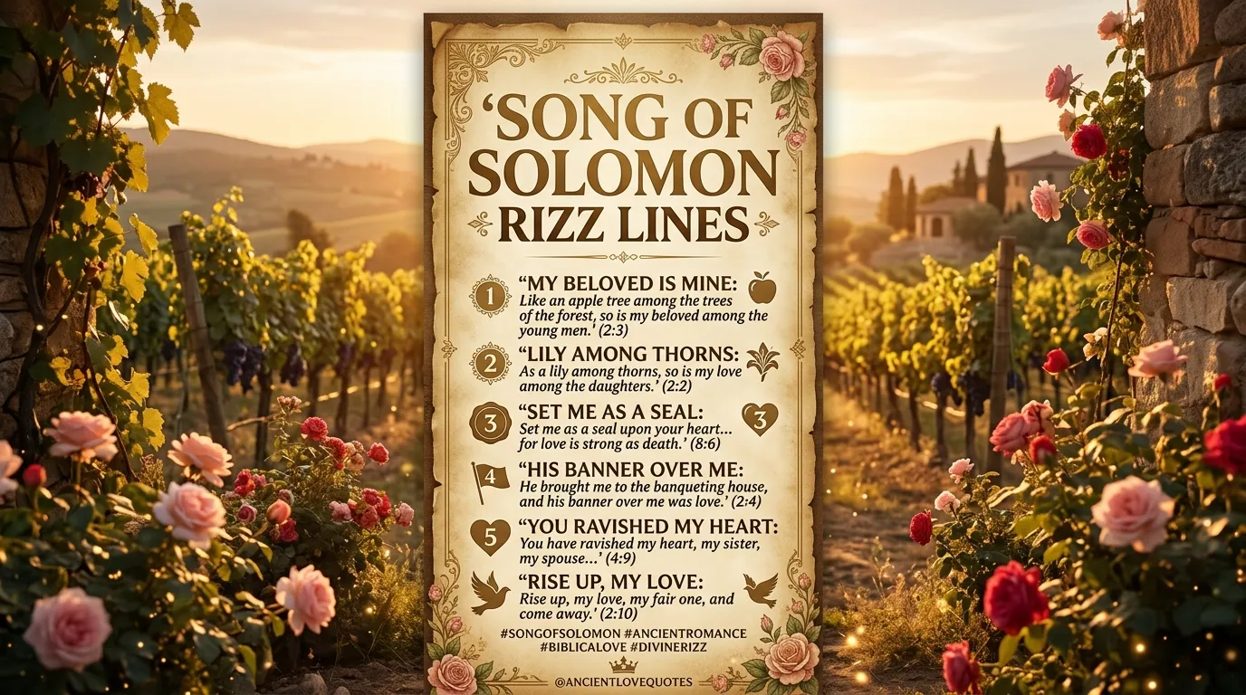 Song of Solomon Rizz Lines